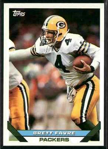 Topps #250 Brett Favre 1993 casi nuevo-como nuevo+ Green Bay Packers - Imagen 1 de 2