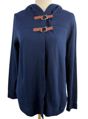 CHAPS DENIM Algodón Horsebit Mujer Sudadera con Capucha Cárdigan Mediano Foto 1 de 4