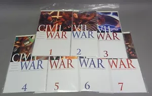 Marvel Comic Event Civil War Run 1-7 2006 Mark Millar VG-EX - Foto 1 di 2