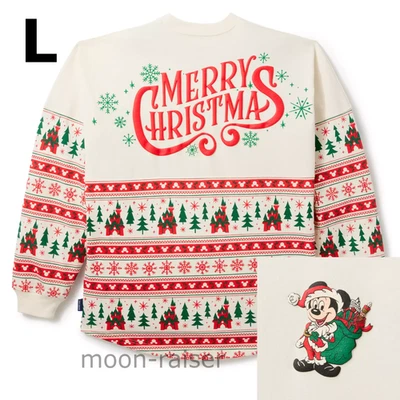 迪士尼公园圣诞老人米老鼠圣诞快乐集市Isle Spirit球衣大号 — 第 1/4 张图片