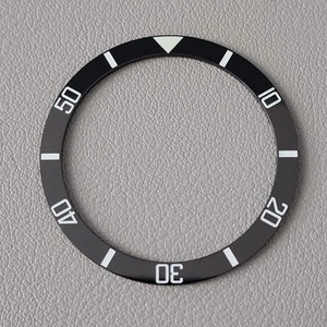 SEIKO SKX007 SKX009 CERAMIC Bezel Insert Black SKX (VINTAGE style) Flat C3 - Picture 1 of 2