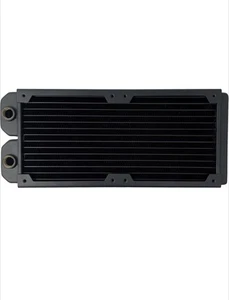 Shott Tech RAD240C Copper Water Cooling Radiator, 240mm, Slim Dual, Black - Picture 1 of 8