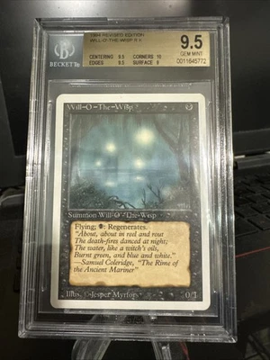 Will-O'-The-Wisp BGS 9.5 W/ 10 Revised MTG Magic the Gathering - Image 1 of 2