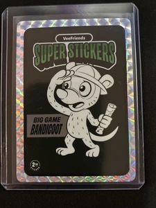 🔥Big Game Bandicoot 2025 VeeFriends Super Stickers Manga Black & White - Picture 1 of 2