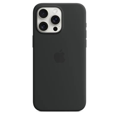 Originale/Ufficiale Apple IPHONE 15 Pro Max Custodia Silicone/Custodia - Nero - - Immagine 1 di 4