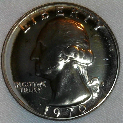 1970 S Proof Washington Quarter - Image 1 of 2