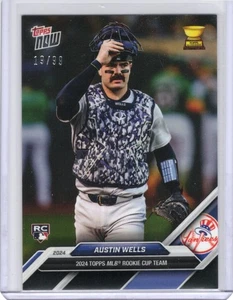 2024 Topps Now Rookie Cup Purple 19/25 Austin Wells #RC-1 RC - Picture 1 of 2