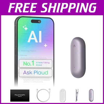 Wearable Note-Taking Device 20-Hour Battery Purple - Image 1 of 4