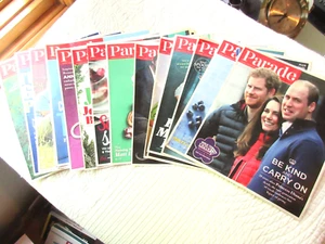 PARADE MAGAZINE 2017 14 ISSUES WILLIAM HARRY JACK BLACK ANN CURRY LIN-MANUEL + - Picture 1 of 15