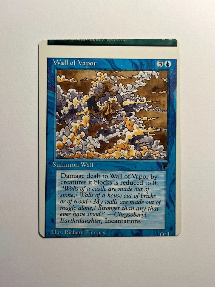 Wall of Vapor MTG Card Miscut Error Misprint Chronicles - 3 Visible Cards - Image 1 of 3
