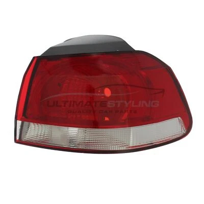 VW Golf Rear Light Mk6 2009-2013 Hatch Outer Hella Tail Lamp Lens Drivers Side - Image 1 of 4