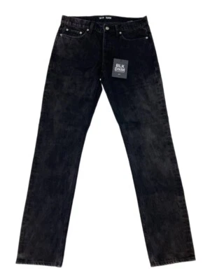 BLK DNM мужчин клен черный регулярный крой джинсы 19 размер 31 x 34 новый с Ярлыками образец - Изображение 1 из 2