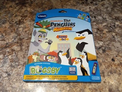 Bugsby Reading System "The Penguins of Madagascar" [Brand New, Book & Cartridge] - Image 1 of 3