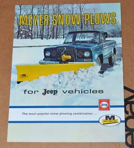 De colección 1963 Jeep aprobado Meyer quitanieves cabinas folleto Wagoneer 3-239 - Imagen 1 de 3