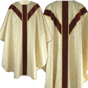 Halbgotischer Stil Messing, Gold Brokat Kleid, Samtelemente - Bild 1 von 6