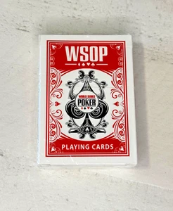 World Series of Poker Plastic Playing Cards NEW Sealed Red Box - Picture 1 of 7