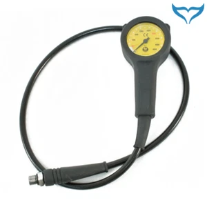 Poseidon Finimeter Cirrus 300 bar Kevlar Schlauch 80 cm Cirrus 450 bar Manometer - Picture 1 of 2