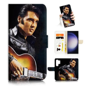 ( For Samsung S24 Ultra ) Wallet Flip Case Cover AJ24566 Elvis Presley - Photo 1 sur 7