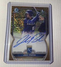 2023 Bowman Chrome Jack Pineda Chrome Prospect Auto Gold Mini-Diamond 22/50