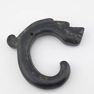 Pietra antica magnetica nera giada pietra scultura animali amuleto perlina - Foto 1 di 18