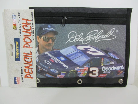 Starline- Dale Earnhardt Sr  3 -Ring  Pencil Pouch  Approx 7 1/2" x 10"  (0821) Cover