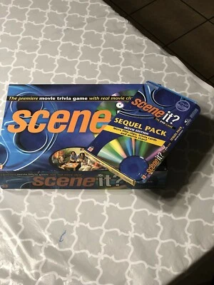 Scene It DVD Game 2003 Trivia Board Game 100% Complete + Movie Sequel Pack - Image 1 of 2