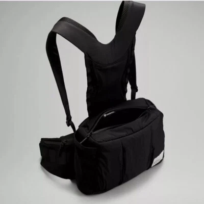 NUEVO Con Etiquetas Lululemon Negro Unixes Bolso Talla Única Paquete Ultra Ligero Senderismo Foto 1 de 4