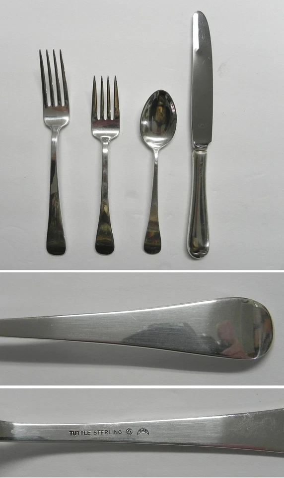 Набор столовых приборов Tuttle HANNAH HULL 1927 из чистого серебра 4 шт. - Изображение 1 из 1