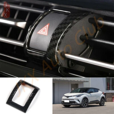 Cuadro interruptor luz indicador peligro fibra carbono Toyota C-HR CHR 2016-2019 Foto 1 de 4