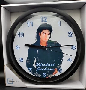 MICHAEL JACKSON "BAD" 8.78" WALL CLOCK - NEW IN BOX - Picture 1 of 1