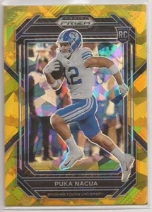 2023 Panini Prizm Draft Picks - Puka Nacua #197 Gold Ice Prizm Rookie - Picture 1 of 2