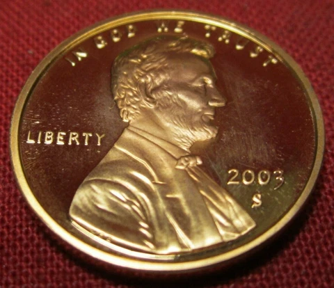 2003 S Proof Lincoln Memorial Cent - Uncirculated - Red Cover