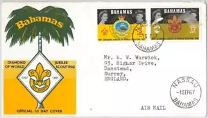 42574 - BAHAMAS - Postal History - FDC COVER 1967 BOY SCOUTS - Picture 1 of 1