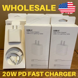 Wholesale PD Fast Charger Type C Cable For iPhone 14 13 12 11 Pro Max Xs X iPad - Picture 1 of 14