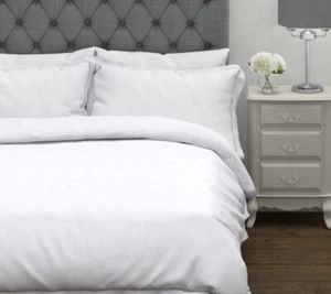 Laura Ashley Belgravia 400 TC Grey Single Duvet Cover (pillowcases not inc) - Picture 1 of 6