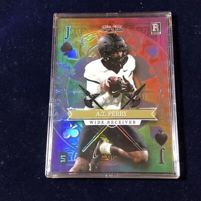 Rare Jack of Spades AT Perry 1/1 rookie rainbow 2023 5 card draw stacked deck - Image 1 of 2