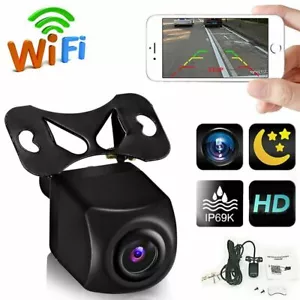 175°WiFi Car Rear View Cam Backup Reverse Wireless Camera For iPhone Android IOS - Picture 1 of 12
