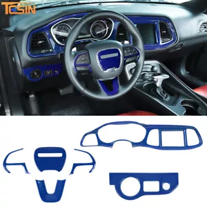 Juego completo de molduras de decoración interior Blue para Dodge Challenger 2015+ accesorios - Imagen 1 de 8