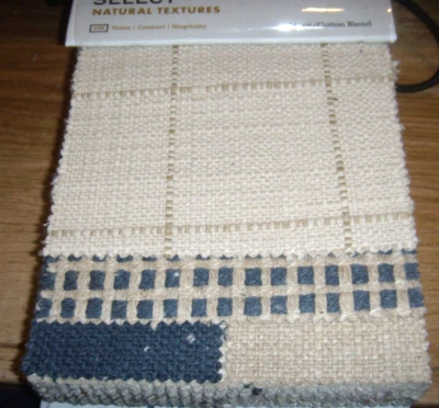 35 CHARLOTTE TEXTURES FABRIC SAMPLE BOOK 20= 8X3  & 15=8-1/2" WEAVE STYLE - Image 1 of 3