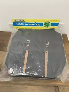 Vintage Supreme Large Cycling Touring Bag Black Made In Japan Bike New (Other) - Picture 1 of 17