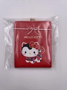 Sanrio Japan: Flat Kisslock Wallet/Coin Pouch Hello Kitty (E4) - Picture 1 of 3