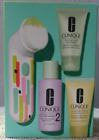 Clinique Sonic System Purifying Cleansing Brush Set Rare & 3 Products Preowned