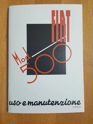 Uso e manutenzione Fiat 500 A Topolino Use and maintenance Owner's manual  - Immagine 1 di 4