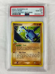 PSA 10 Gem Mint Heracross 2004 EX Team Rocket Returns #43 - Picture 1 of 1