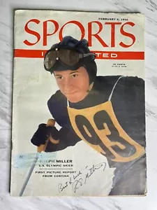 Ralph Miller Signed February 1956 Sports Illustrated 56 Olympics Alpine Skiing - Picture 1 of 4