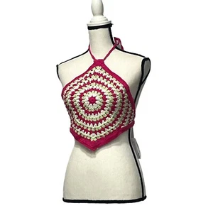 Pañuelo BP Crochet Halter Top, Pink Festival Swirl, XS - Imagen 1 de 8