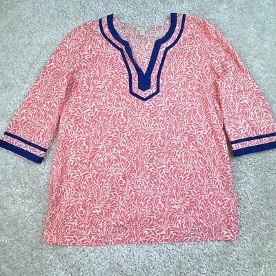 J. Crew Cotton Woven 3/4 Sleeve Tunic Blouse Womens XL - Image 1 of 4