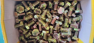 Qty 150 -M10 x 16 Hex Set Head Bolts/nuts 1.50 coarse thread. Post Included - Picture 1 of 4
