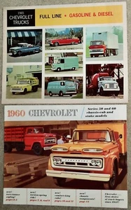 1960 Chevy Trucks Ser. 50 & 60 and 1965 Full Line Catalog Advertising Booklets - Picture 1 of 13
