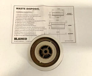 Blanco 442229 4.5" Disposal Waste Strainer Flange Metallic Gray - Picture 1 of 2